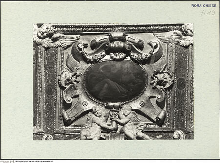 Vorderseite von ICCD [https://www.deutsche-digitale-bibliothek.de/content/lizenzen/rv-ez/] Ikonografie der Cappella MarescottiMedaillon mit dem Heiligen Johannes - , bh302263_recto. Foto.