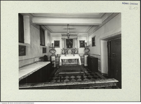 Vorderseite von ICCD [https://www.deutsche-digitale-bibliothek.de/content/lizenzen/rv-ez/] Casa della Arciconfraternità della CaritàInnenräume - Oratorium, bh302301_recto. Foto.