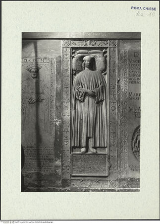 Vorderseite von ICCD [https://www.deutsche-digitale-bibliothek.de/content/lizenzen/rv-ez/] Grabplatte des Michele Casali - , bh302314_recto. Foto.