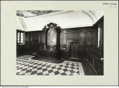 Vorderseite von ICCD [https://www.deutsche-digitale-bibliothek.de/content/lizenzen/rv-ez/] San Girolamo della CaritàSakristei - , bh302318_recto. Foto.