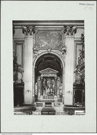 Vorderseite von Bibliotheca Hertziana [https://www.deutsche-digitale-bibliothek.de/content/lizenzen/rv-fz/] Santa Maria in VallicellaCappella della Presentazione - , bh302405_recto. Foto.