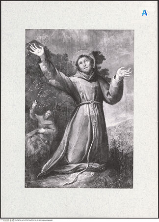 Vorderseite von Walters Art Gallery Baltimore [https://www.deutsche-digitale-bibliothek.de/content/lizenzen/rv-ez/] Der Heilige Franziskus von Assisi empfängt die Stigmata - , bh304834_recto. Foto.