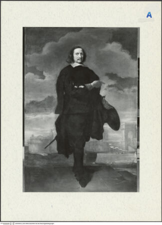 Vorderseite von Walters Art Gallery Baltimore [https://www.deutsche-digitale-bibliothek.de/content/lizenzen/rv-ez/] Portrait von Baldassare Vandergoes vor dem Hafen von Ancona - , bh304925_recto. Foto.