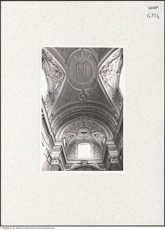 Vorderseite von Bösel, Richard [https://www.deutsche-digitale-bibliothek.de/content/lizenzen/rv-fz/] San Giuseppe a Chiaia - Gewölbe, Blick in Richtung Presbyterium, bh306022_recto. Foto: Bösel, Richard.