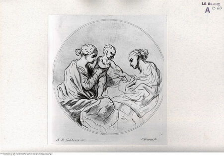 Vorderseite von Landesbildstelle Rheinland [http://creativecommons.org/publicdomain/mark/1.0/] Raccolta Di Cento Pensieri Diversi Di Anton Domenico Gabbiani Pittor FiorentinoDie Hochzeit der Heiligen Katharina (Bl. VII) - , bh306059. Foto.