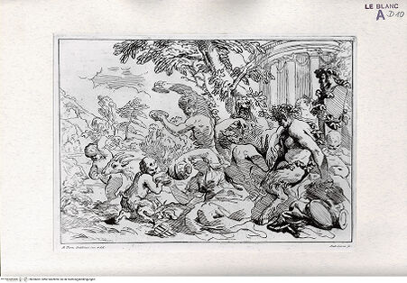 Vorderseite von Landesbildstelle Rheinland [http://creativecommons.org/publicdomain/mark/1.0/] Raccolta Di Cento Pensieri Diversi Di Anton Domenico Gabbiani Pittor FiorentinoBacchanal (Bl. LXXXIV) - , bh306061. Foto.