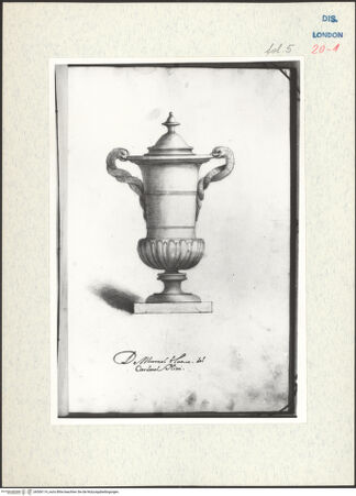 Vorderseite von Warburg Institute [https://www.deutsche-digitale-bibliothek.de/content/lizenzen/rv-ez/] Album CarpioVase mit Henkeln in Form von Schlangen - , bh306114_recto. Foto.