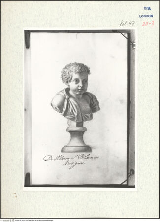 Vorderseite von Warburg Institute [https://www.deutsche-digitale-bibliothek.de/content/lizenzen/rv-ez/] Album CarpioPorträtbüste aus Marmor - , bh306145_recto. Foto.