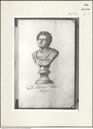 Vorderseite von Warburg Institute [https://www.deutsche-digitale-bibliothek.de/content/lizenzen/rv-ez/] Album CarpioPorträtbüste aus Marmor - , bh306146_recto. Foto.