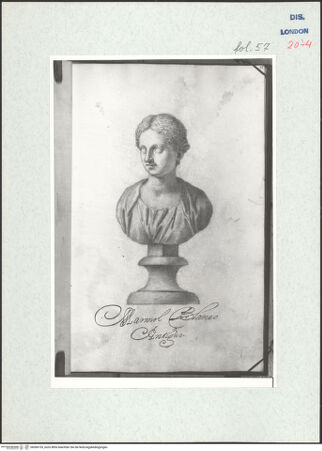 Vorderseite von Warburg Institute [https://www.deutsche-digitale-bibliothek.de/content/lizenzen/rv-ez/] Album CarpioPorträtbüste aus Marmor - , bh306155_recto. Foto.