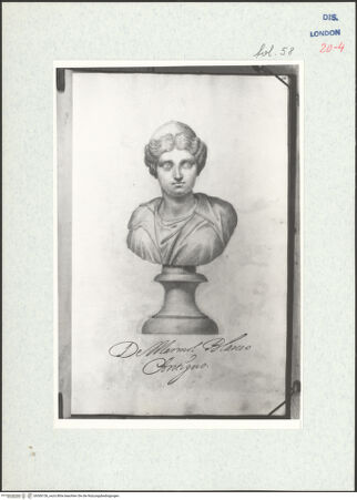 Vorderseite von Warburg Institute [https://www.deutsche-digitale-bibliothek.de/content/lizenzen/rv-ez/] Album CarpioPorträtbüste aus Marmor - , bh306156_recto. Foto.