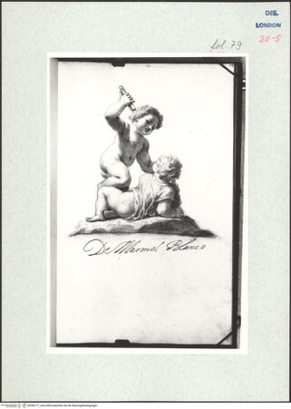 Vorderseite von Warburg Institute [https://www.deutsche-digitale-bibliothek.de/content/lizenzen/rv-ez/] Album CarpioSkulptur des Bacchus als Knabe - , bh306177_recto. Foto.