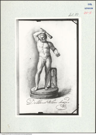 Vorderseite von Warburg Institute [https://www.deutsche-digitale-bibliothek.de/content/lizenzen/rv-ez/] Album CarpioSkulptur des Herkules - , bh306178_recto. Foto.