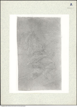 Vorderseite von Musée National du Louvre? [https://www.deutsche-digitale-bibliothek.de/content/lizenzen/rv-ez/] Weibliche schwebende Figur umgeben von Draperie - Gesamtansicht, bh306685_recto. Foto.