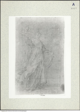Vorderseite von Musée National du Louvre? [https://www.deutsche-digitale-bibliothek.de/content/lizenzen/rv-ez/] Studie zu einem Mönch - Gesamtansicht, bh306839_recto. Foto.
