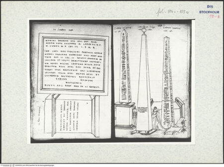 Vorderseite von Warburg Institute [https://www.deutsche-digitale-bibliothek.de/content/lizenzen/rv-ez/] Inscriptionum antiquarum (Codex Holmiensis)Römische Inschriften; in Rom - , bh309539_recto. Foto.