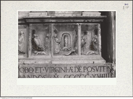 Vorderseite von Bibliotheca Hertziana [https://www.deutsche-digitale-bibliothek.de/content/lizenzen/rv-fz/] MarienaltarPhilippus bezwingt den Drachen im Zeichen des Kreuzes - Gesamtansicht, bh310448_recto. Foto: Kruft, Hanno-Walter.