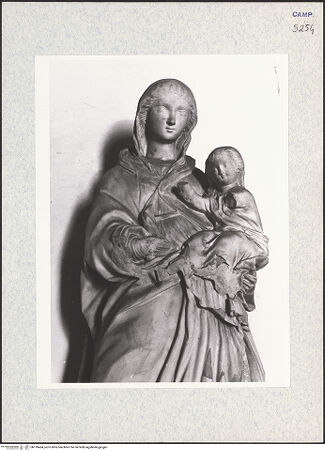 Vorderseite von Bibliotheca Hertziana [https://www.deutsche-digitale-bibliothek.de/content/lizenzen/rv-fz/] Madonna - Detail: Oberkörper, bh310464_recto. Foto.