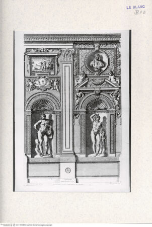 Vorderseite von Landesbildstelle Rheinland [http://creativecommons.org/publicdomain/mark/1.0/] Galeriae Farnesina Icones...; Stichfolge nach dem Freskenzyklus mit den Liebschaften der Götter in der Galleria FarneseAufteilung der Längswand (19) - , bh311504. Foto.
