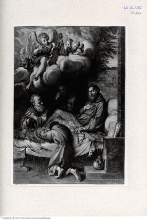 Vorderseite von Landesbildstelle Rheinland [http://creativecommons.org/publicdomain/mark/1.0/] Tod des Heiligen Franziskus - , bh311511. Foto.