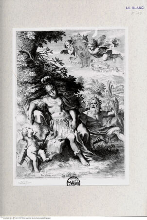 Vorderseite von Landesbildstelle Rheinland [http://creativecommons.org/publicdomain/mark/1.0/] Allegorie: Eine Frau mit Helm und Harnisch, auf einem Felsen ruhend; zur Seite Amor - , bh311557. Foto.