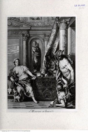 Vorderseite von Landesbildstelle Rheinland [http://creativecommons.org/publicdomain/mark/1.0/] Aglaurus will Merkurs Eintritt bei Herse verhindern - , bh311597. Foto.