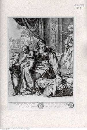 Vorderseite von Landesbildstelle Rheinland [http://creativecommons.org/publicdomain/mark/1.0/] Die Heilige Familie mit dem Johannesknaben - , bh311624. Foto.