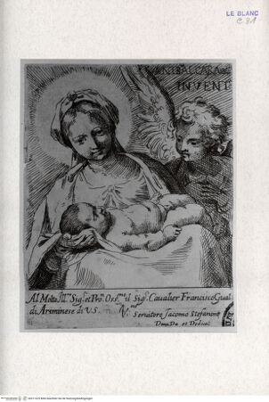 Vorderseite von Landesbildstelle Rheinland [http://creativecommons.org/publicdomain/mark/1.0/] Madonna mit Kind und einem Engel (Kopie nach B.7) - , bh311625. Foto.