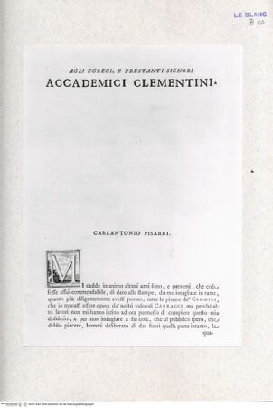 Vorderseite von Landesbildstelle Rheinland [http://creativecommons.org/publicdomain/mark/1.0/] Cammini dipinti da Lodovico Carracci e intagliati in rame da Carlantonio Pisarri, ohne Ort und JahrWidmungsblatt - , bh311642. Foto.