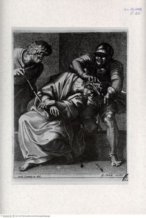 Vorderseite von Landesbildstelle Rheinland [http://creativecommons.org/publicdomain/mark/1.0/] Verspottung Christi (Kopie nach B. 3) - , bh311647. Foto.