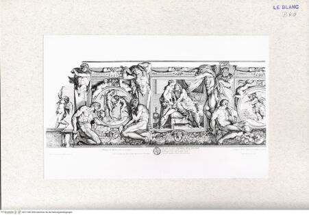 Vorderseite von Landesbildstelle Rheinland [http://creativecommons.org/publicdomain/mark/1.0/] Galeriae Farnesina Icones...; Stichfolge nach dem Freskenzyklus mit den Liebschaften der Götter in der Galleria FarneseJupiter und Juno (5) - , bh311682. Foto.