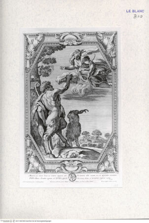 Vorderseite von Landesbildstelle Rheinland [http://creativecommons.org/publicdomain/mark/1.0/] Galeriae Farnesina Icones...; Stichfolge nach dem Freskenzyklus mit den Liebschaften der Götter in der Galleria FarnesePan und Diana (13) - , bh311684. Foto.