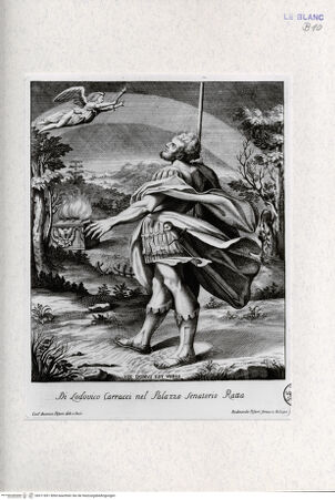 Vorderseite von Landesbildstelle Rheinland [http://creativecommons.org/publicdomain/mark/1.0/] Cammini dipinti da Lodovico Carracci e intagliati in rame da Carlantonio Pisarri, ohne Ort und Jahr"Hic Domus Est Vobis" - , bh311691. Foto.