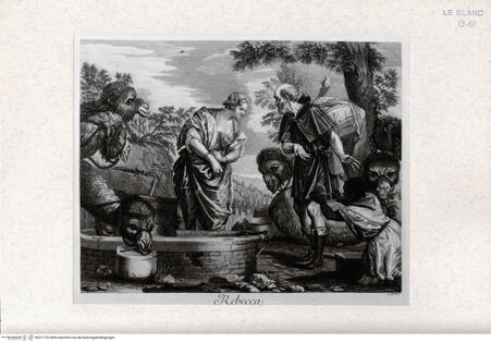 Vorderseite von Landesbildstelle Rheinland [http://creativecommons.org/publicdomain/mark/1.0/] Elieser und Rebekka am Brunnen - , bh311733. Foto.