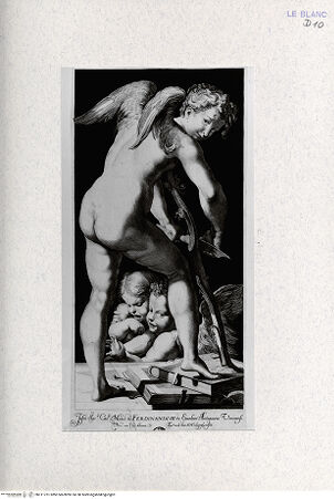 Vorderseite von Landesbildstelle Rheinland [http://creativecommons.org/publicdomain/mark/1.0/] Amor fertigt sich einen Bogen - , bh311751. Foto.