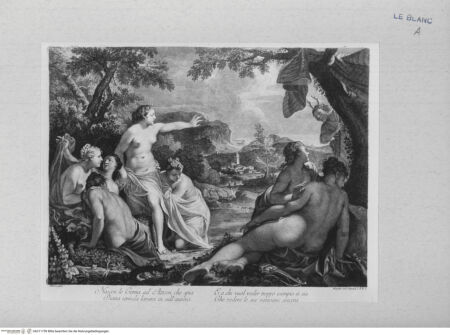 Vorderseite von Landesbildstelle Rheinland [http://creativecommons.org/publicdomain/mark/1.0/] Diana im Bade von Aktäon überrascht - , bh311759. Foto.