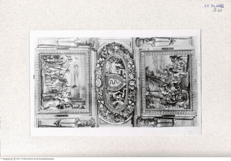 Vorderseite von Landesbildstelle Rheinland [http://creativecommons.org/publicdomain/mark/1.0/] Fresken Villa SacchettiZwei Szenen aus der Leben Davids - , bh311776. Foto.