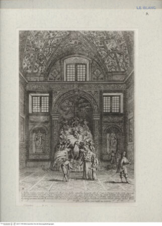 Vorderseite von Landesbildstelle Rheinland [http://creativecommons.org/publicdomain/mark/1.0/] Villa Aldobrandina Tusculana sive Varij illius hortorum et fontium prospectusApoll, die neun Musen und Pegasus - Wasserorgel - , bh311789. Foto.