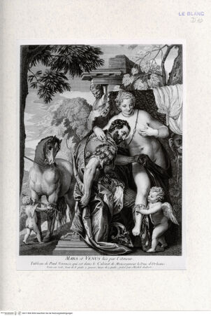 Vorderseite von Landesbildstelle Rheinland [http://creativecommons.org/publicdomain/mark/1.0/] Venus und Mars durch Amor verbunden - , bh311806. Foto.