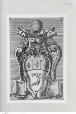 Vorderseite von Landesbildstelle Rheinland [http://creativecommons.org/publicdomain/mark/1.0/] Das Wappen der Pamphili (Innozenz X.) - , bh311816. Foto.