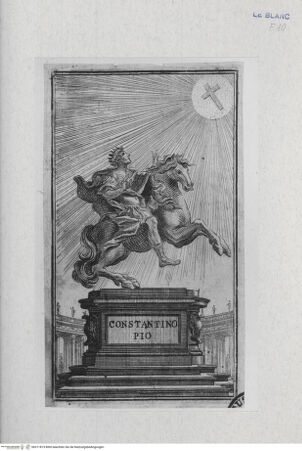 Vorderseite von Landesbildstelle Rheinland [http://creativecommons.org/publicdomain/mark/1.0/] Statue des Kaisers Konstantin - , bh311819. Foto.