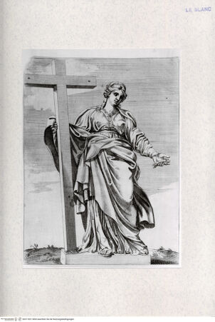 Vorderseite von Landesbildstelle Rheinland [http://creativecommons.org/publicdomain/mark/1.0/] Die heilige Helena (nach der Statue des Vierungspfeilers in St. Peter, Rom) - , bh311821. Foto.