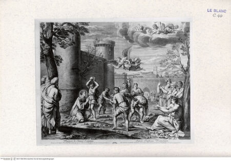 Vorderseite von Landesbildstelle Rheinland [http://creativecommons.org/publicdomain/mark/1.0/] Die Steinigung des Heiligen Stephanus - , bh311868. Foto.