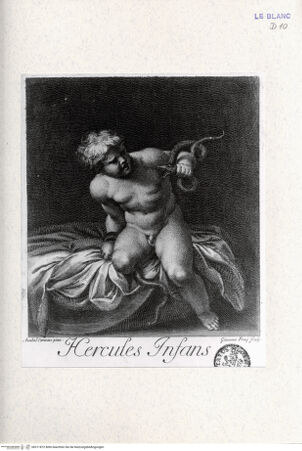 Vorderseite von Landesbildstelle Rheinland [http://creativecommons.org/publicdomain/mark/1.0/] Herkules als Kind - , bh311872. Foto.