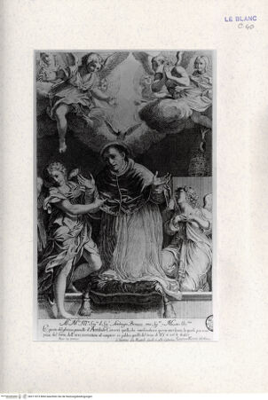 Vorderseite von Landesbildstelle Rheinland [http://creativecommons.org/publicdomain/mark/1.0/] Der Heilige Gregor im Gebet - , bh311873. Foto.