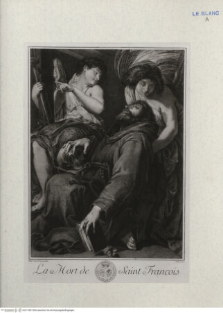 Vorderseite von Landesbildstelle Rheinland [http://creativecommons.org/publicdomain/mark/1.0/] Der Tod des heiligen Franziskus - , bh311887. Foto.