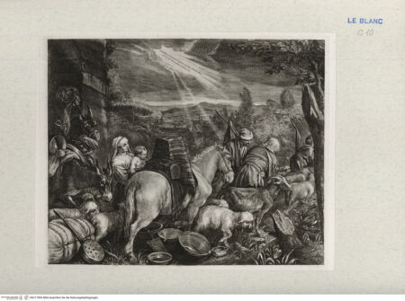 Vorderseite von Landesbildstelle Rheinland [http://creativecommons.org/publicdomain/mark/1.0/] Abraham verläßt das Land von Haran (2. Zustand) - , bh311894. Foto.