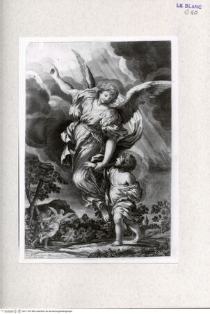 Vorderseite von Landesbildstelle Rheinland [http://creativecommons.org/publicdomain/mark/1.0/] Der Schutzengel mit einem Kind - , bh311920. Foto.