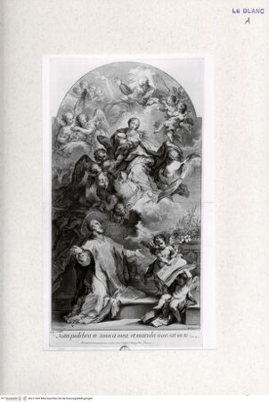 Vorderseite von Landesbildstelle Rheinland [http://creativecommons.org/publicdomain/mark/1.0/] Filippo Neri vor der Jungfrau - , bh311945. Foto.