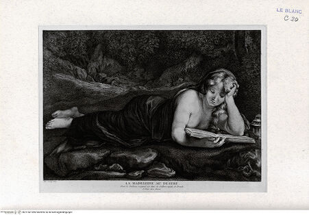 Vorderseite von Landesbildstelle Rheinland [http://creativecommons.org/publicdomain/mark/1.0/] Magdalena in der Wüste - , bh311947. Foto.